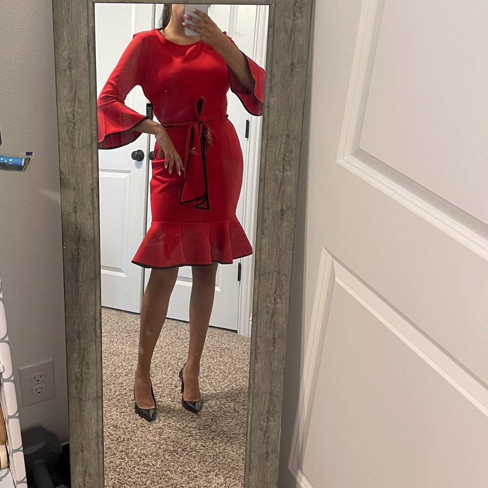 Red dress